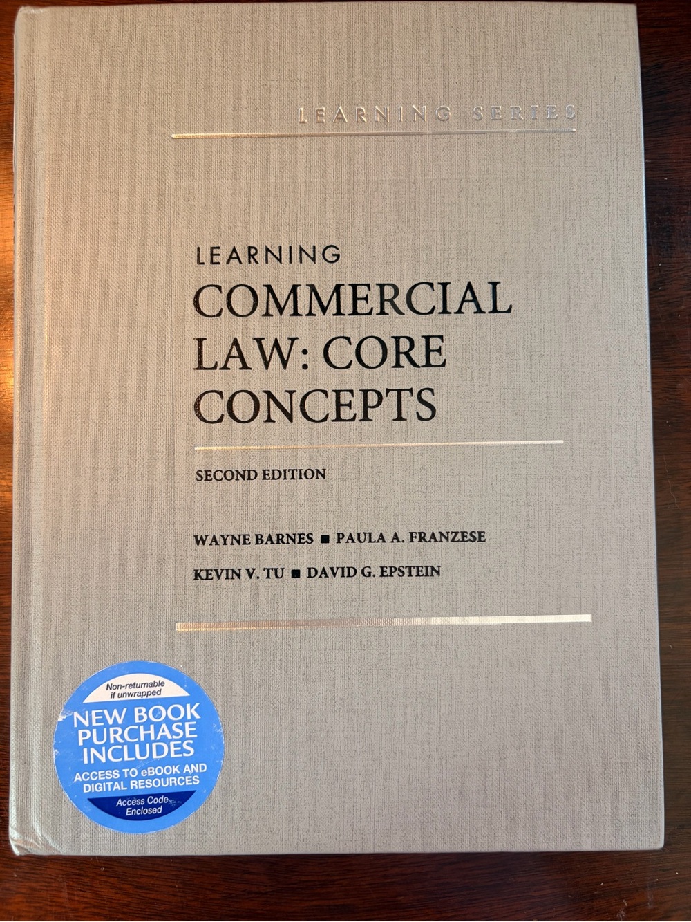 Learning Commercial Law: Core Concepts - Beige Hardcover